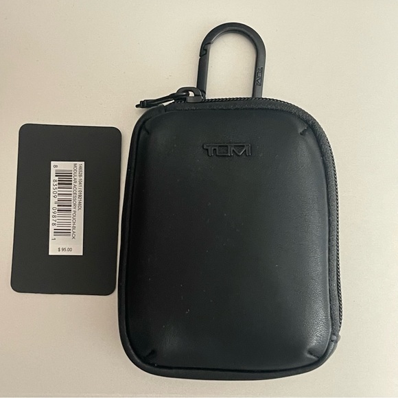 Tumi Accessories New Tumi Modular Accessory Pouch Black Leather